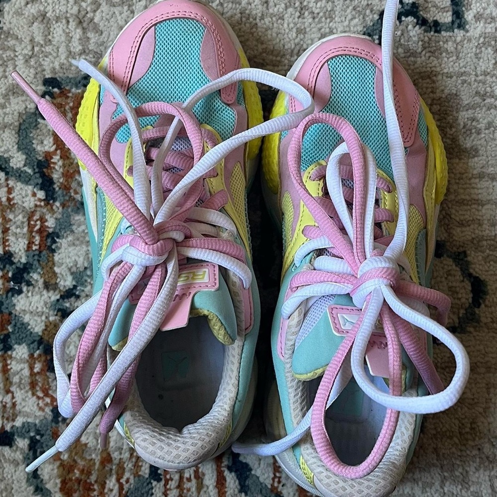 Bright and colorful #puma sneakers